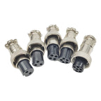 1Set GX12 12mm Circular Aviation Connector 2/3/4/5/6Pin Male Female Panel Mount Plug Socket