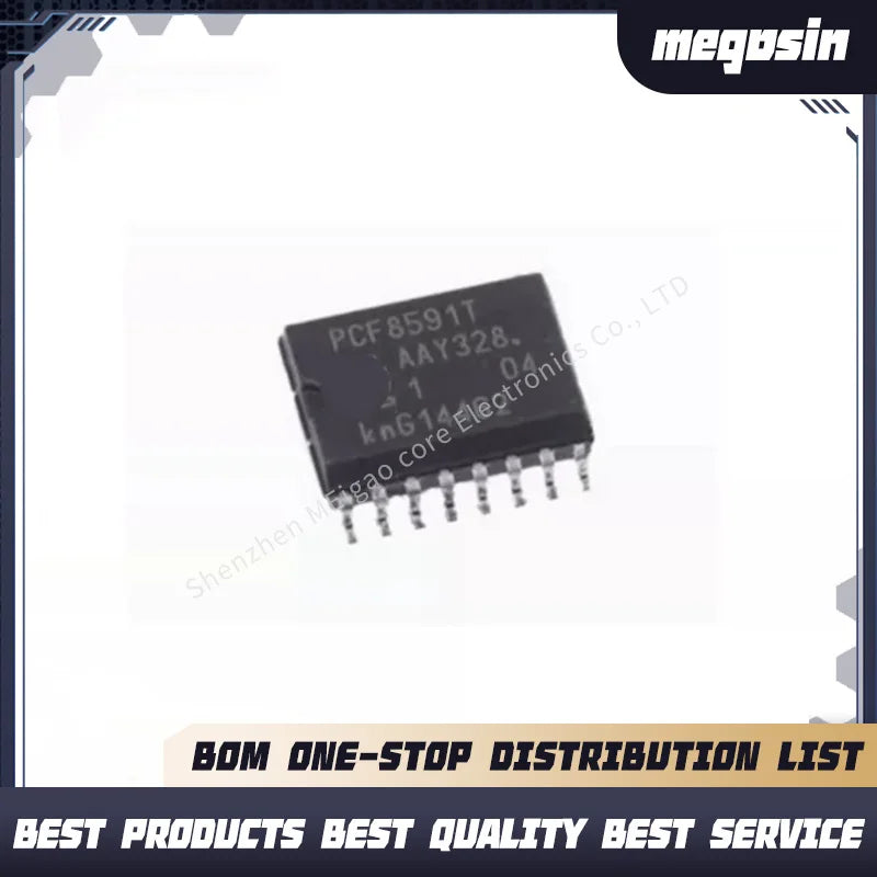 1pcs/lot  PCF8591 PCF8591T SOP-16 8-bit analog-to-digital/digital-to-analog converter chip