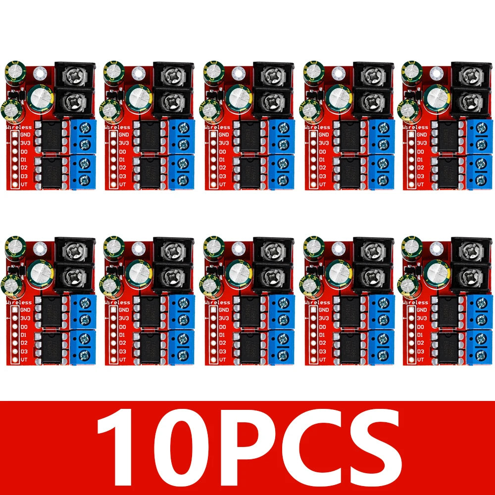 1~10PCS H Bridge Remote Control 5A 3V-14V Dual DC Motor Drive Module Voltage Reverse PWM Speed Regulation Double Super L298N 5AD