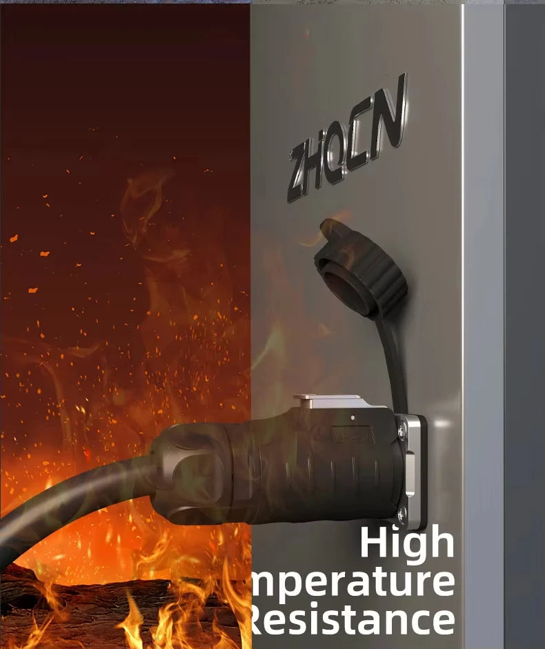 ZHQCN LP20 Waterproof IP68 Fireproof Convenient And Quick 2/3/4/5Pin Plug And Socket Aviation Connector Square Panel Mount