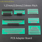 1piece 1.27mm 2.0mm 2.54mm Pitch Transfer Plate Converter Single Double Row Pin PCB Adapter Board