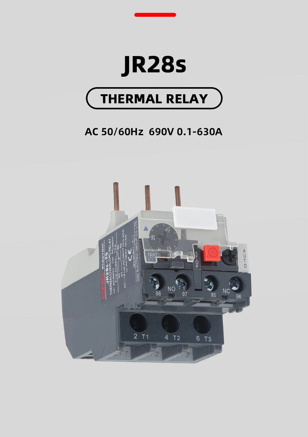 CNC Thermal Relay 50/60Hz 1.6A 2.5A 4A 6A 8A 10A 13A 18A 25A Adjustable Thermal Overload Relay