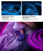 5m 12V 24V 5050 RGBCCT 5 in 1 LED Lights RGB WW CW 2700 - 6500K Strip Light RGBW RGBWW RGBCW 6pin Ribbon 30 60 LEDs/m IP30 65 67