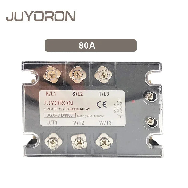3 Phase DC-AC 10A 25A 40A DA 60A 80A 100A 200A Three Phase SSR 3-32V DC Control 24-480V AC Solid State Relay SSR JGX-3 D4840
