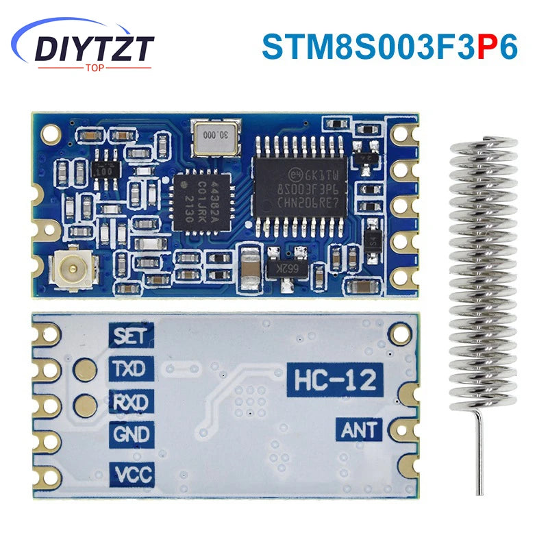 DIYTZT 433Mhz HC-12 SI4463/4438 Wireless Serial Port Module 1000m Replace Bluetooth NEW