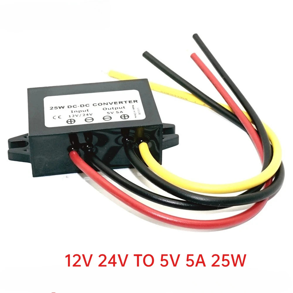 12V 24V to 5V 3A 5A 10A 8-36V Buck to 5V Step Down DC-DC Power Converter Switching Voltage Power Supply 12Volt to 5Volt for Car