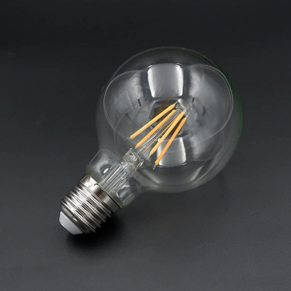 LED Edison Filament Light Retr Bulb Brown Golden G80 G95 G125 4W 6W 8W 10W 12W Dimmable E27 AC 220V Dimmer Restaurant Bedroom