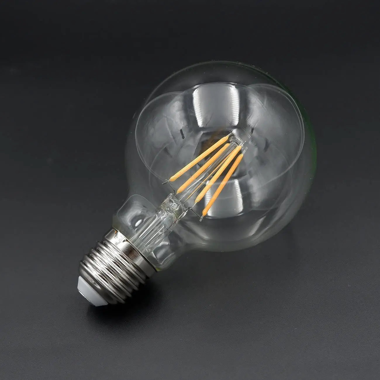 LED Edison Filament Light Retr Bulb Brown Golden G80 G95 G125 4W 6W 8W 10W 12W Dimmable E27 AC 220V Dimmer Restaurant Bedroom