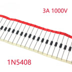 50/100PCS 1N4001 1N4004 1N4007 1N5404 1N5408 1N4148 1N5822 1N5819 DO-41 DO-27 Schottky Rectifier Diode Switching Diodes Kit