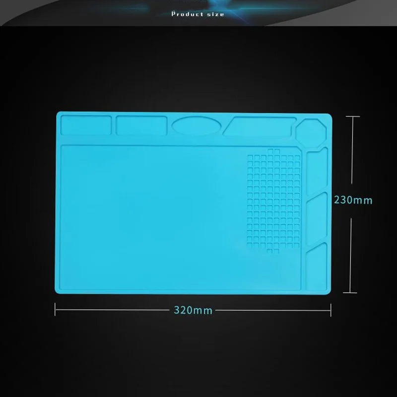 S-160 TE-509/502/508/610 LW-M3/M4 Silicone Soldering Mat ESD Antistatic Heat Resistant Insulation Repair Working Mat