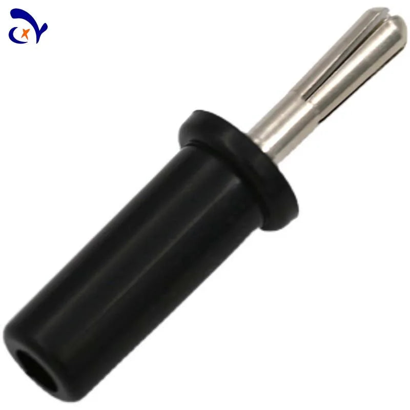 10PCS Amass 25.421 4mm copper nickel plated cross slotted banana plug welded ABS plastic case with 24A resistance