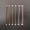 10Pcs Mini JST 1.25mm Pitch MX1.25 2/3/4/5/6/8 Pins Single-ended / Same Direction Female to Female Plugs Wires Connector 28AWG