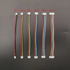 10Pcs Mini JST 1.25mm Pitch MX1.25 2/3/4/5/6/8 Pins Single-ended / Same Direction Female to Female Plugs Wires Connector 28AWG