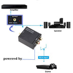 ADC Latest Analog To Digital Converter Optical Coax RCA Toslink Audio Sound Adapter SPDIF Adaptor for Apple TV for Xbox 360 DVD