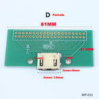 1pcs A-M HDMI Male To Female Test Board MINI Connector with Board PCB 2.54mm Pitch 19/20pin DP HD A Female To Male Adapter Board