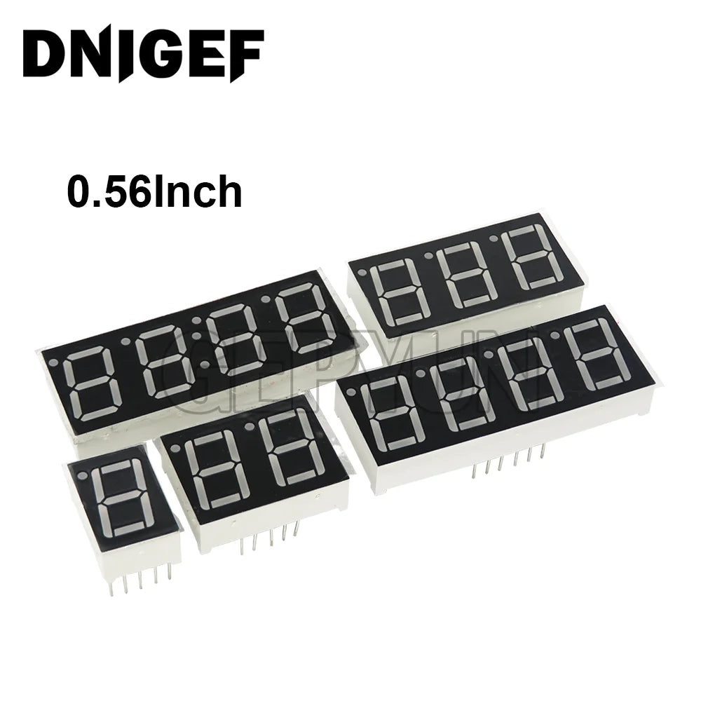 LED Digital Tube Display 0.28/0.36/0.4/0.56/0.8-Inch 1/2/3/4-Bit 7 Segment Common Cathode(AS)/Anode(BS)