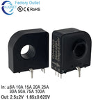 Hall Effect Current Transducer 1.65V 0.625V QNHC3 10A 15A 20A 30A 50A 100A DC Current Sensor 2.5V 2V Transformer PCB Mount CT