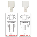 1pc G23 GX23 2Pin CFL PL-S 7W 9W 13W LED 5W 7W Sideview Horizontal Plugin Replacement 110V/220V Desk Table Reading PL Lamp Light