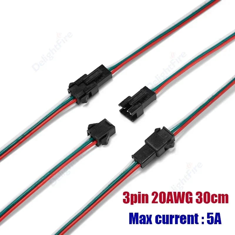 2 3 4 5 6 Pin JST SM LED Connector Cable 3A 5A Male Female Plug Wire Connector For Pixel Light WS2812 Led Strips Driver Battery