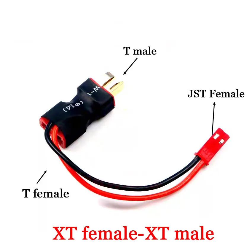 XT60 XT T Plug Female to Male JST Male / Female Adapter For RC Helicopter Quadcopter LiPo Battery Plug Connector