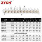 12 Position Barrier Screw X3-1012 Nylon Plastic Terminal Block 20A Transparent White Copper 380V Wire Connector Dual Row