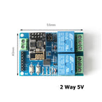 ESP8266 ESP-01 WiFi Relay 1 2 4 Way Channel 5V 12V Things Smart Home Remote Control Switch ESP01 Wireless Module Phone APP