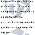 Mini L293D 4-Channel Motor Driver Shield for Arduino UNO/Mega 2560 (High Voltage/Current)