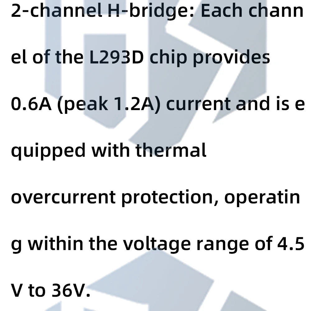 Mini L293D 4-Channel Motor Driver Shield for Arduino UNO/Mega 2560 (High Voltage/Current)