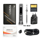Original TS101 Soldering Iron 65W Mini Programmable Thermostat LCD Displays TS100 Soldering Iron Upgrade with PD Plug Tip Set