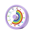 60 Minutes Visual Timer Ultra Silent Visualization Countdown Alarm Clock Round/Square Self-discipline Kitchen Timer