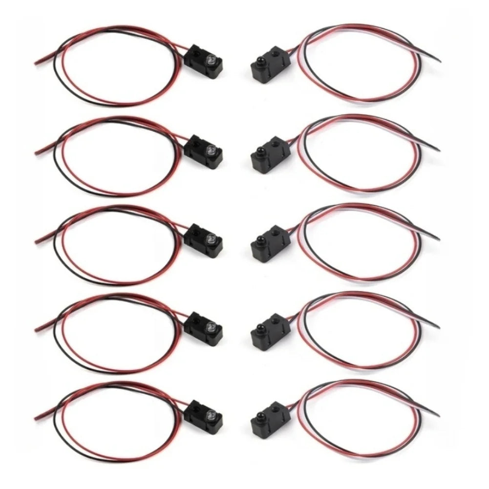 5Pairs DC5V Infrared Beam Sensor Detector For IR Break Beam Sensor LED Counting Module Split Distance Sensor