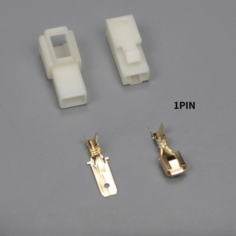 6.3MM 1/2/3/4/6/8/9/12/14/21 PIN Automotive Electrical Connector Cable Terminal Plug Kits Motorcycle For Ebike Car Terminal