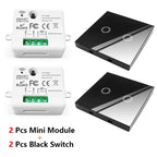 Diese 86 Switch Panel ON/OFF Touch Switch Wireless Light Switch 433Mhz Remote Control ,AC 85V~240V 10A Interruptor for Lighting