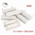 30W 5% SQP Cement Resistor Power Resistance 0.1R ~ 500R 0.5R 1R 2R 3R 4R 5R 6R 8R 10R 12R 20R 22R 30R 47R 50R 68R 100R 200R Ohm