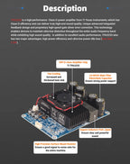 BDM8-A  TPA3255 2x300W HIFI Digital Power Class D Amplifier Board High-power 2.0 Channel Stereo