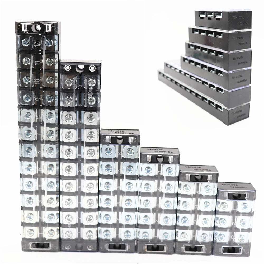 1 Pcs screw connection cable terminal, terminal block, high current, insulated fixed power wire connector,  600V 45A