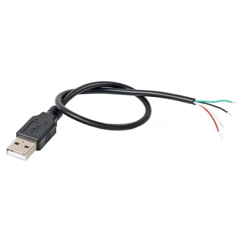 30cm Power Supply Cable 2 Pin USB 2.0 A Female Male 4 Pin Wire Jack Charger Charging Cord Extension Connector DIY 5V Line