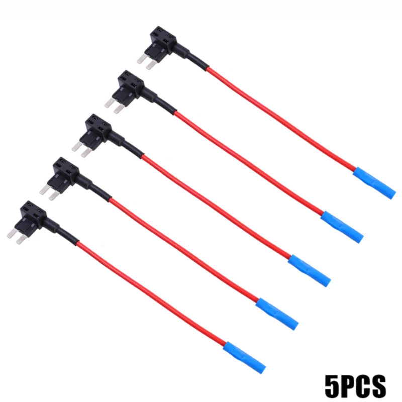 Automotive Fuse Box Circuit Adapter Mini Small and Medium Size ATM Blade Fuse for Car Van Motorcycle RV Boat Tractor TAP Adapter