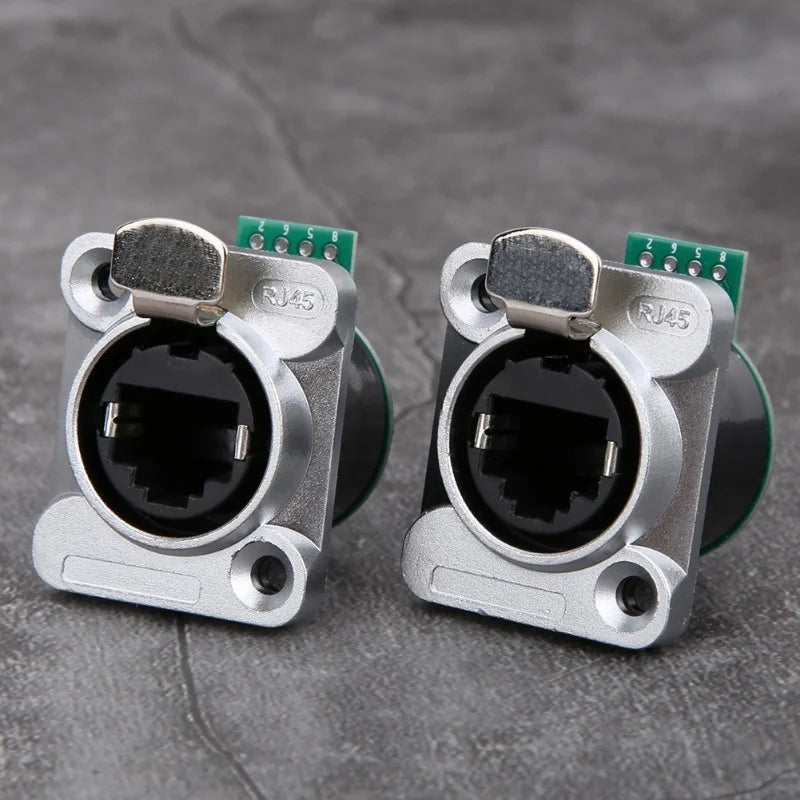 2Pcs RJ45 PCB Panel Fire Retardant Durable Insulator Material EL‑RJ‑WH5 Injection Board