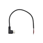 1Pcs 2 Pin 4 Pin Type-C Micro USB USB 2.0 A Male Plug Elbow Head Power Cable Welding Connector DIY Repair Line 0.25M 0.3M 1M