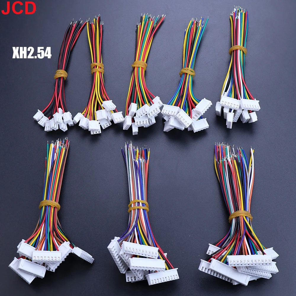 10pc 1.0 1.25 1.5 2.0 2.54 Sh/Jst/Zh/Ph/Xh 1.0mm 1.25mm 1.5mm 2.0mm 2.54mm Female Plug Connector With Wire 2/4/5/6/8/10/12P Pin