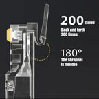Cat7 RJ45 Pass Through Connectors Metal Shielded RJ45 Cat7 Cat6 Cat5 Ends FTP 8P8C Modular Network Plug Connector Adapters