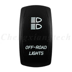 Marine 12V 24V White Led On Off Rocker Switch 5Pin SPST Momentary Switch DPDT ON OFF ON 3-Way for Car Boat Carling 4X4 Narva