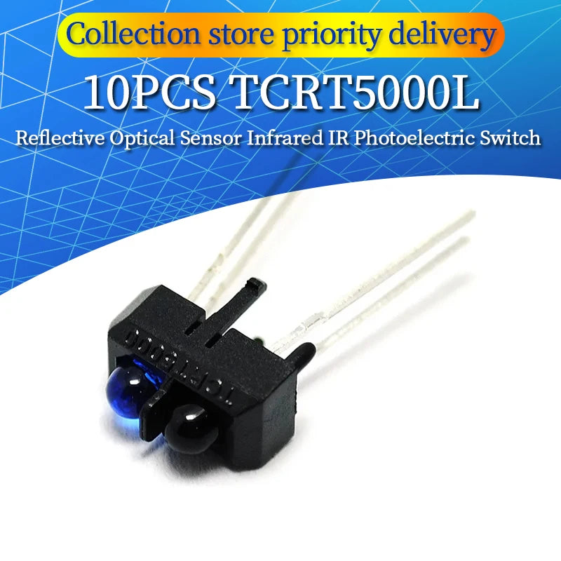 10/50/100PCS TCRT5000L TCRT5000 Reflective Optical Sensor Infrared IR Photoelectric Switch