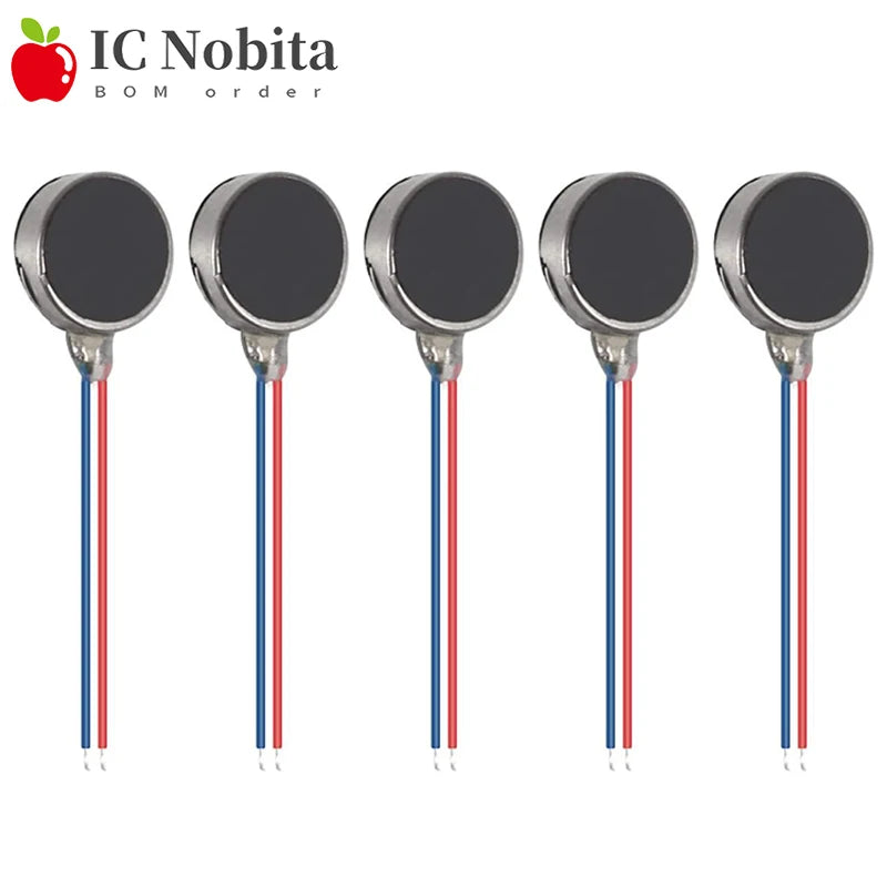 5PCS Micro DC Vibration Motor 0820 0827 0834 1027 1020 1030 1034 Mobile Phone Vibration Flat Motor DC3-5V