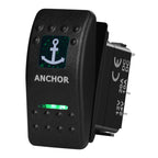 12V/24V Marine Rocker Switch Green LED SPST ON-OFF & DPDT ON-OFF-ON Momentary Toggle for 4x4 Off-Road RZR ATV ARB Carling Style