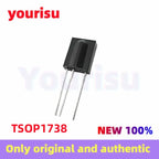 10Pcs/Lot original TSOP1738 TSOP 1738 infrared receiver infrared wiring receiver 38kHz sensing distance 35m plug-in