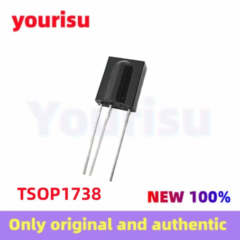 10Pcs/Lot original TSOP1738 TSOP 1738 infrared receiver infrared wiring receiver 38kHz sensing distance 35m plug-in