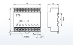 Optically Isolated Multi-Circuit Solid State Relay Module 24V DC Control DC DIN-Rail Module 220V AC PLC Output Amplifier Control