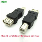 Cltgxdd USB 2.0 Adapter Mini 5P to A Male Female Micro to USB Android Data Side T Port Converter Selector Connector